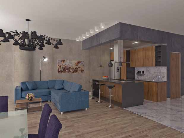 Фото из портфолио Квартира Тверская – фотографии дизайна интерьеров на INMYROOM