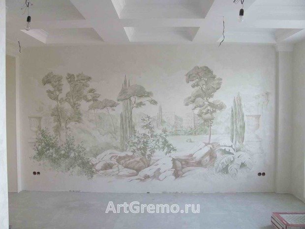 Фото из портфолио Роспись стен "акварелью" – фотографии дизайна интерьеров на INMYROOM