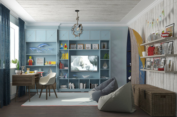 Фото из портфолио Игровая комната "Adrenalin" – фотографии дизайна интерьеров на INMYROOM