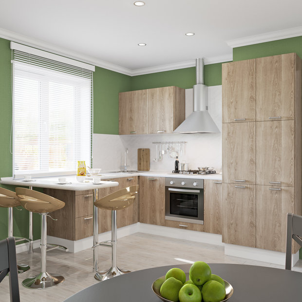 П-образная кухня «Вереск», Leroy Merlin