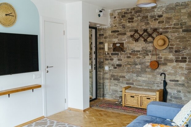 Фотография: Прихожая в стиле Скандинавский, Восточный, Малогабаритная квартира, Квартира, Проект недели, Москва, Эко, Хрущевка, 2 комнаты, 40-60 метров, Павел Фотеев – фото на INMYROOM