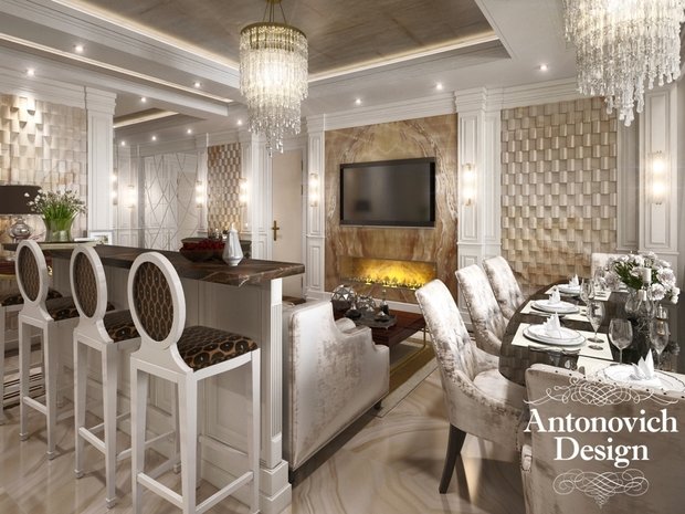 Фото из портфолио Новый облик классики от ANTONOVICH DESIGN – фотографии дизайна интерьеров на InMyRoom.ru