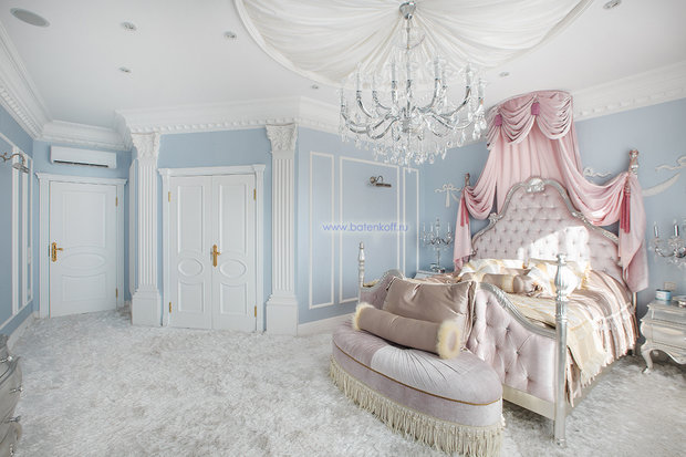 Фото из портфолио Фото реализованной спальни в квартире по проекту от Батенькофф классика – фотографии дизайна интерьеров на InMyRoom.ru