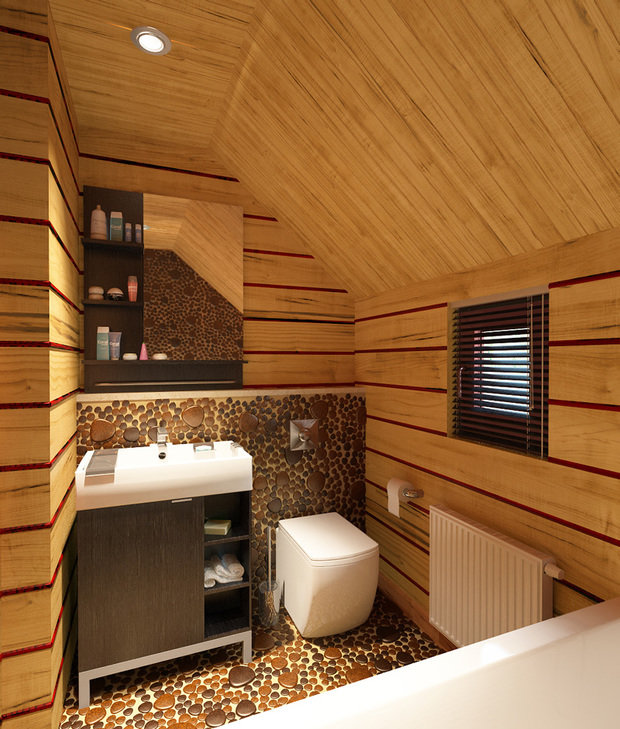 Фото из портфолио Интерьер и оформление фасада деревянного дома на Сколковском шоссе – фотографии дизайна интерьеров на INMYROOM