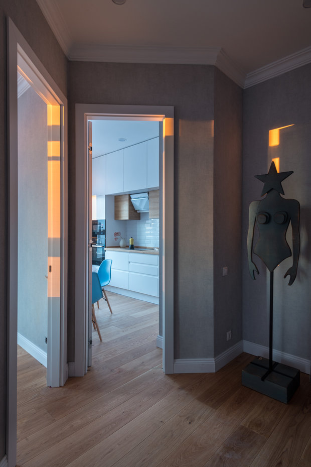 Фотография: Прихожая в стиле Эклектика, Скандинавский, Квартира, Проект недели, Москва, 2 комнаты, 40-60 метров, Олеся Березовская – фото на INMYROOM