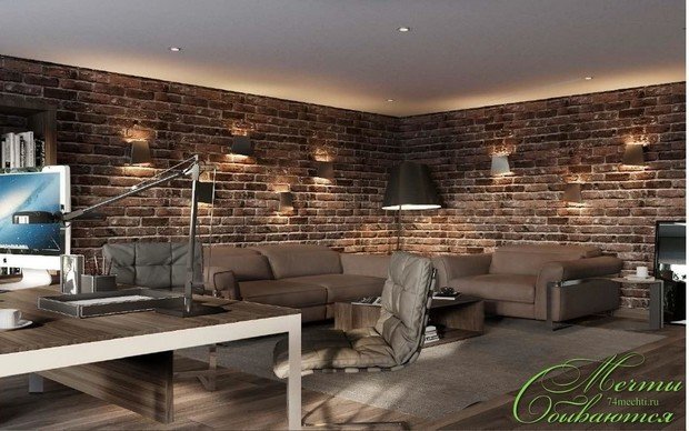 Фото из портфолио Интерьер кабинета в стиле лофт – фотографии дизайна интерьеров на INMYROOM