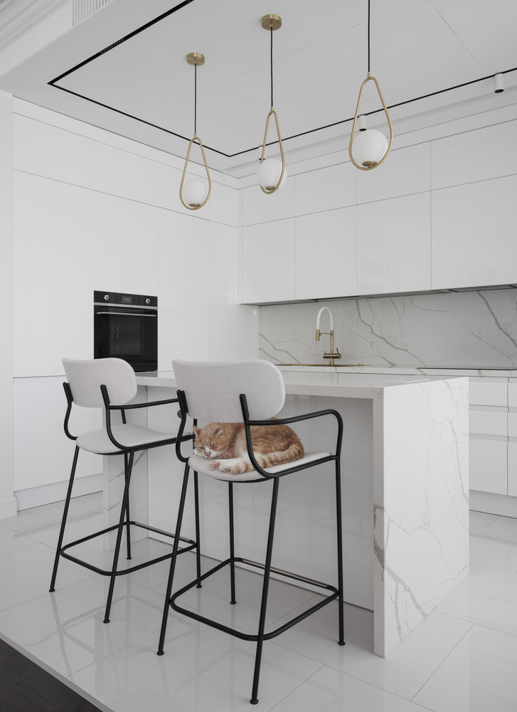 Барные стулья особенно полюбились хозяйскому коту.