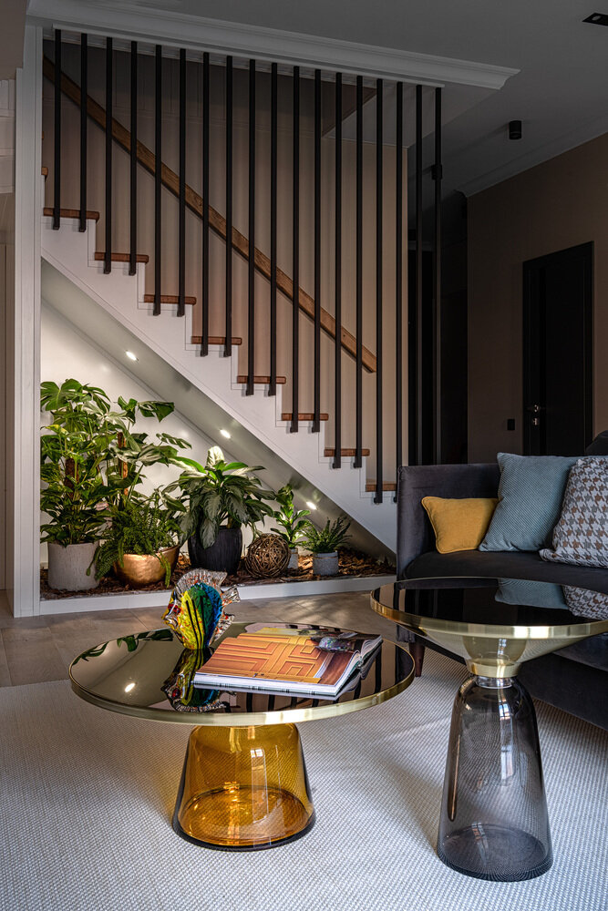 Фотография: Гостиная в стиле Современный, Проект недели, Дом и дача, Таунхаус, 4 и больше, Более 90 метров, Студия «Красиво», Тверь, Людмила Смирнова – фото на INMYROOM