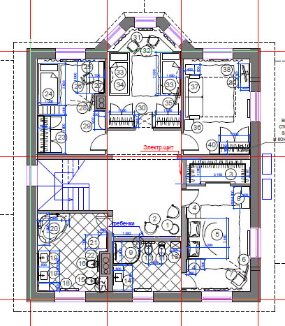 Фотография: Планировки в стиле , Прованс и Кантри, Дом, Проект недели, Московская область, 4 и больше, Более 90 метров, On_plane, Мария Родионовская – фото на INMYROOM