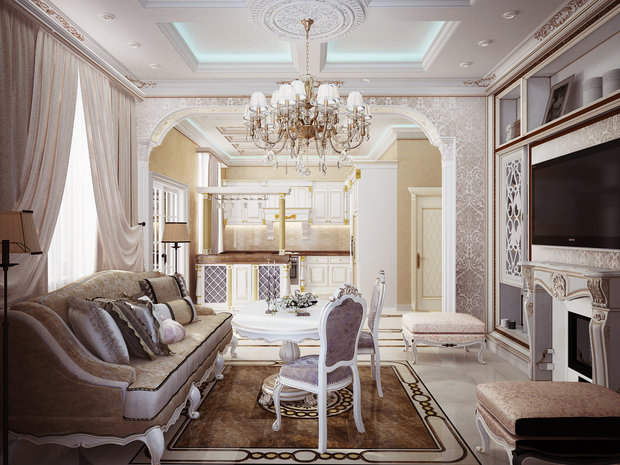 Фото из портфолио Столовая в классическом стиле – фотографии дизайна интерьеров на INMYROOM