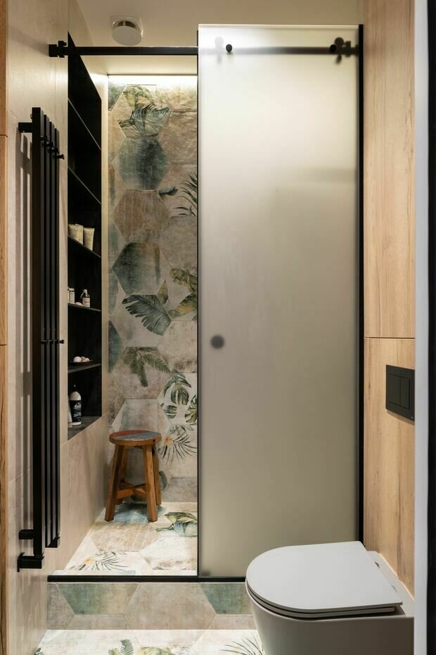 Фотография: Ванная в стиле Современный, Эклектика, Винтажный, Квартира, Проект недели, Санкт-Петербург, Кирпичный дом, 2 комнаты, 40-60 метров, Seven Size, Елизавета Рабизо – фото на INMYROOM