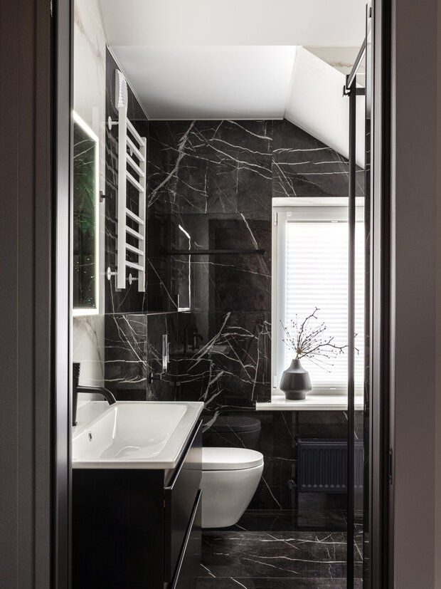 Фотография: Ванная в стиле Современный, Дом, Проект дня, Дом и дача, Кирпичный дом, 4 и больше, Более 90 метров, Башкортостан, Ольга Маганова – фото на INMYROOM