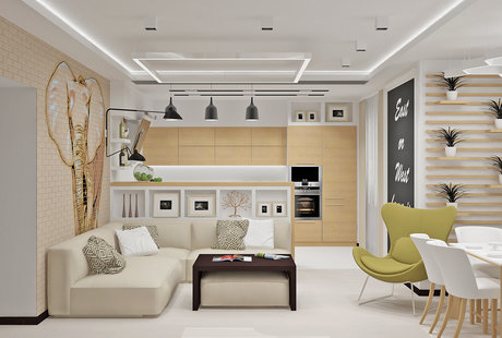 ДИЗАЙН ТРЕХКОМНАТНОЙ КВАРТИРЫ «SWEET HOME»