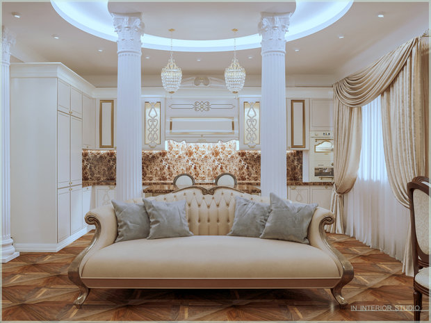 Фото из портфолио Русская Классика – фотографии дизайна интерьеров на INMYROOM