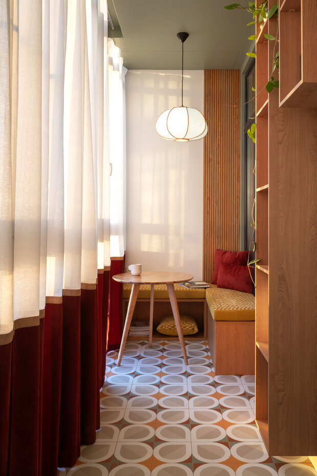 Фотография: Балкон в стиле Современный, Эклектика, Квартира, Проект дня, Москва, 3 комнаты, Более 90 метров, Анна Малютина, ЖК «Одинград» – фото на INMYROOM