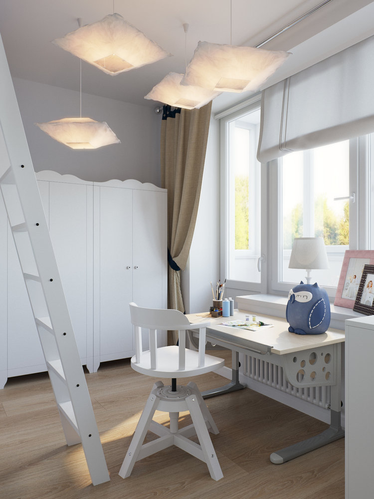 Фотография: Детская в стиле Скандинавский, Квартира, Проект недели, Москва, Никита Зуб, Блочный дом, 3 комнаты, Дизайн-студия «Цуккини», 60-90 метров – фото на INMYROOM