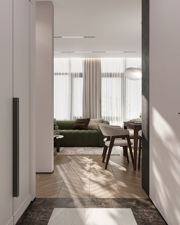 Фото из портфолио Дизайн интерьера квартиры в ЖК «Министр» в стиле современная классика – фотографии дизайна интерьеров на INMYROOM