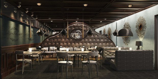 Фото из портфолио Бар и ресторан "Менделеев". Г. Волгоград. – фотографии дизайна интерьеров на INMYROOM