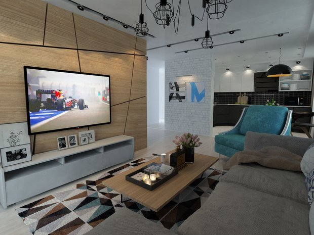 Фото из портфолио 3к.кв. в ЖК Атлант (58,9 кв.м) – фотографии дизайна интерьеров на INMYROOM