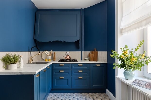 Фотография: Кухня и столовая в стиле Классический, Эклектика, Квартира, Проект недели, Санкт-Петербург, 3 комнаты, Более 90 метров, Ольга Слугина – фото на INMYROOM