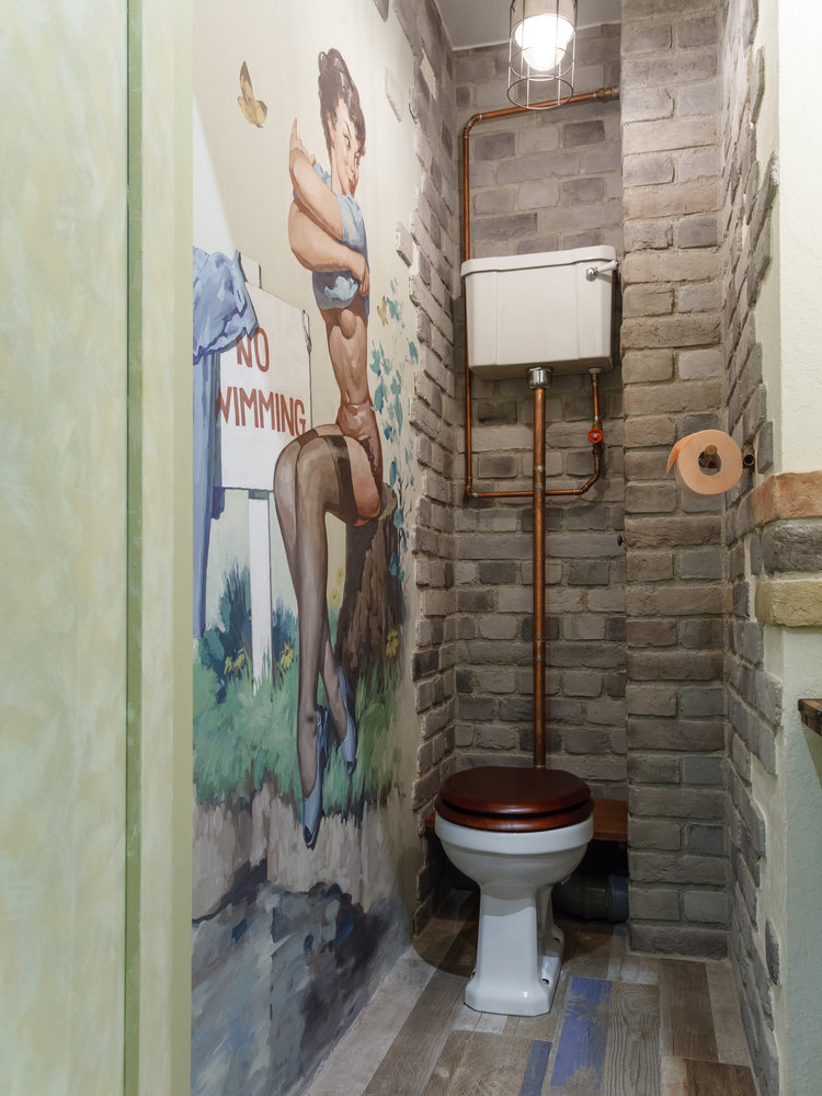 Фотография: Ванная в стиле Лофт, Эклектика, Квартира, Проект недели, Москва, 1 комната, 40-60 метров, Светлана Куксова – фото на INMYROOM Фотография: Ванная в стиле Лофт, Эклектика, Квартира, Проект недели, Москва, 1 комната, 40-60 метров, Светлана Куксова – фото на INMYROOM