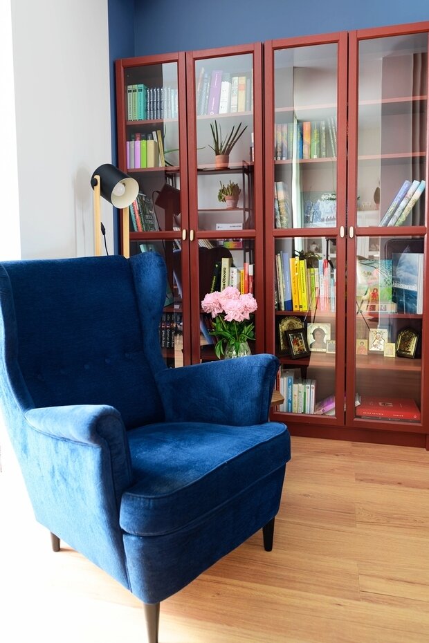 Фотография: Гостиная в стиле Скандинавский, Современный, Квартира, Проект недели, Нижний Новгород, 3 комнаты, Более 90 метров, Елена Прокофьева – фото на INMYROOM