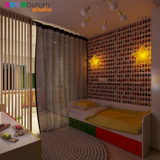 Фото из портфолио Детская в стиле LEGO – фотографии дизайна интерьеров на INMYROOM