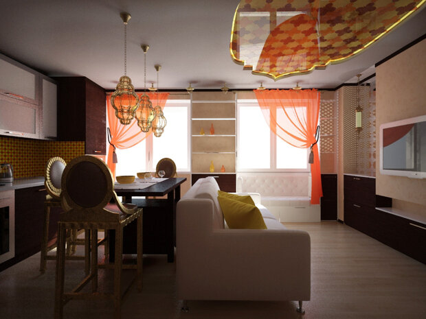 Фото из портфолио 2015 год марокканская квартира – фотографии дизайна интерьеров на INMYROOM