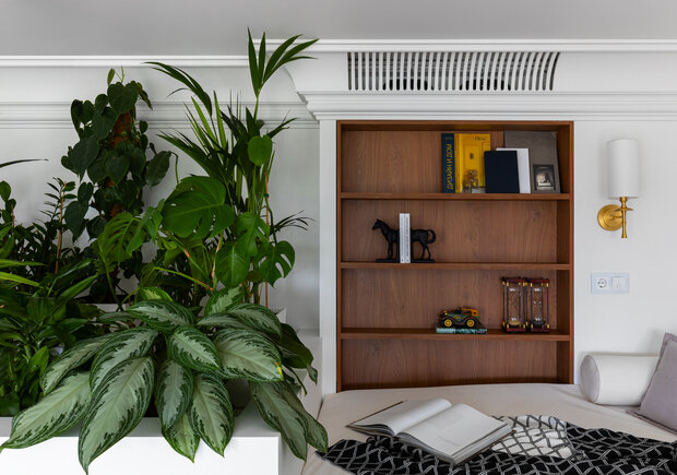 Фотография: Спальня в стиле Классический, Современный, Эклектика, Проект дня, Пентхаус, Москва, Раменское, 2 комнаты, 60-90 метров, Мариетта Мнацаканян – фото на INMYROOM