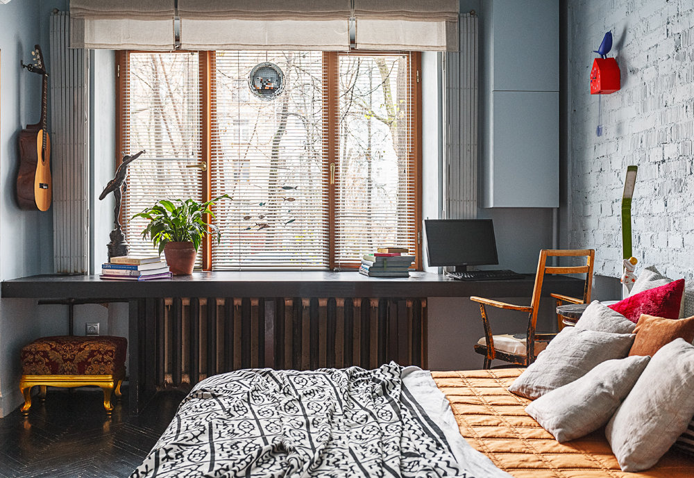 Фотография: в стиле , Эклектика, Квартира, Студия, Россия, Проект недели, Черный, Москва, Синий, Голубой, Герой InMyRoom, квартира дизайнера, Наталья Анахина, видео, Кирпичный дом, до 40 метров – фото на INMYROOM Фотография: в стиле , Эклектика, Квартира, Студия, Россия, Проект недели, Черный, Москва, Синий, Голубой, Герой InMyRoom, квартира дизайнера, Наталья Анахина, видео, Кирпичный дом, до 40 метров – фото на INMYROOM