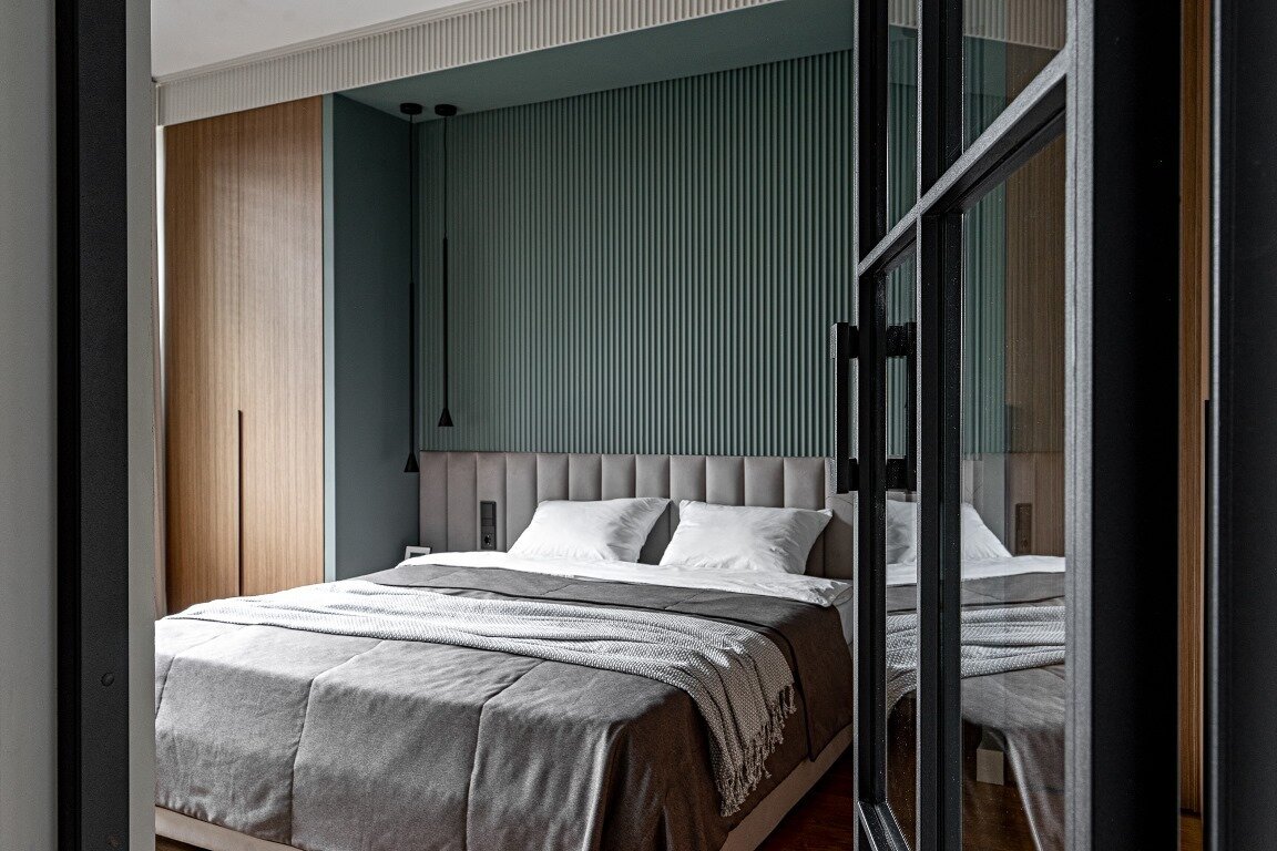 Фотография: Спальня в стиле Современный, Квартира, Проект недели, Казань, 2 комнаты, Альбина Мухаметшина, Albina Muna – фото на INMYROOM Фотография: Спальня в стиле Современный, Квартира, Проект недели, Казань, 2 комнаты, Альбина Мухаметшина, Albina Muna – фото на INMYROOM