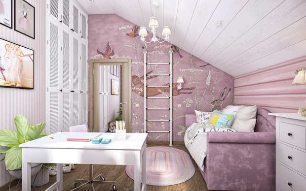 Фото из портфолио Дом из бруса в Московской области – фотографии дизайна интерьеров на INMYROOM