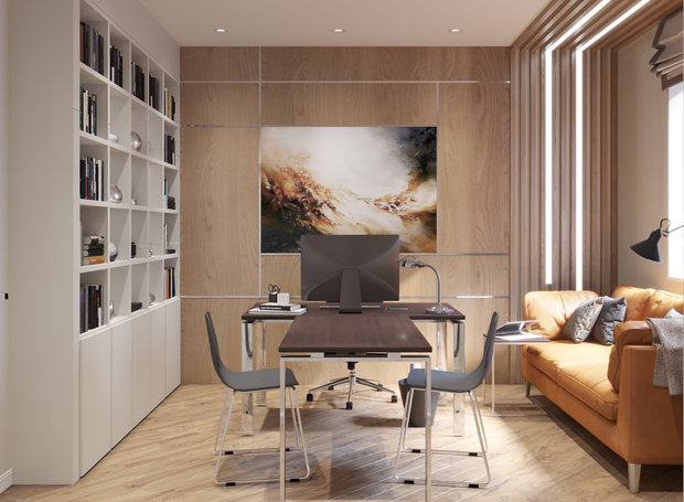Фотография: Кабинет в стиле Современный, Лофт, Эклектика, Дом, Проект недели, Балашиха, 4 и больше, Более 90 метров, Deus of House – фото на INMYROOM
