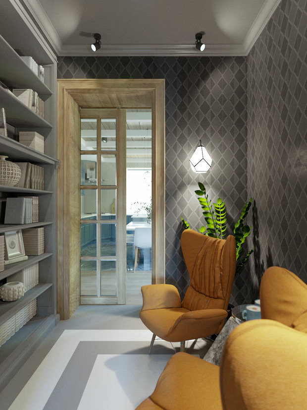 Фотография: Кабинет в стиле Современный, Прованс и Кантри, Дом, Проект недели, Дом и дача, Истринский район, Студия Волковых, 4 и больше, Более 90 метров – фото на INMYROOM