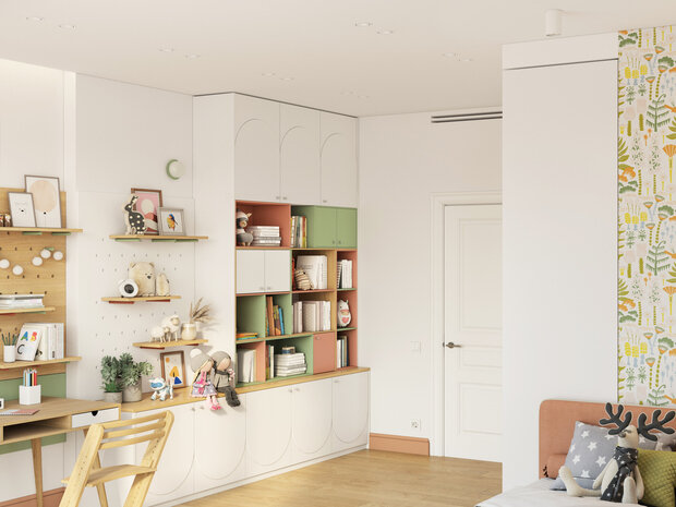 Фото из портфолио Дизайн интерьера четырехкомнатной квартиры в ЖК "I Love" – фотографии дизайна интерьеров на INMYROOM