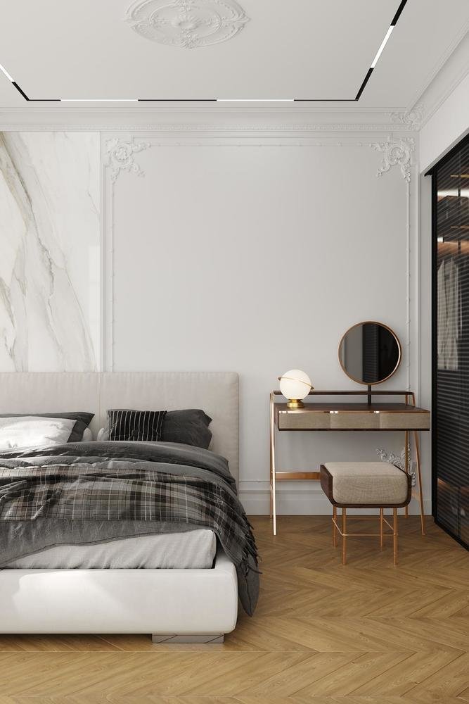 Фото из портфолио Воздушная современная классика в ЖК Матч Пойнт – фотографии дизайна интерьеров на INMYROOM Фото из портфолио Воздушная современная классика в ЖК Матч Пойнт – фотографии дизайна интерьеров на INMYROOM