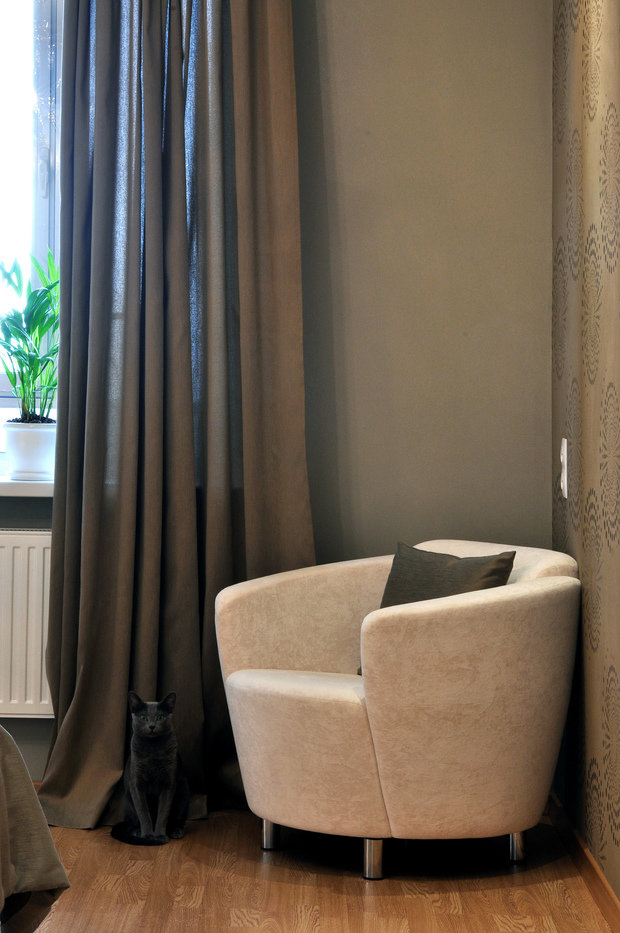 Фотография: Мебель и свет в стиле Современный, Малогабаритная квартира, Квартира, Цвет в интерьере, Дома и квартиры, Белый, Переделка – фото на INMYROOM