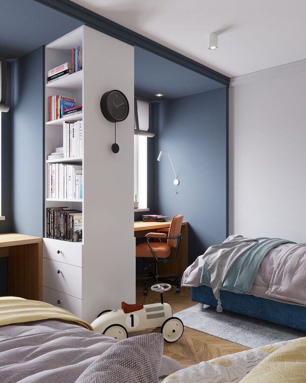 Фотография: Детская в стиле Современный, Эклектика, Квартира, Проект недели, Самара, 3 комнаты, Более 90 метров, Айгуль Султанова – фото на INMYROOM