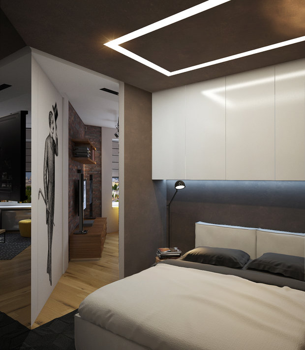 Фото из портфолио Дизайн квартиры-студии – фотографии дизайна интерьеров на INMYROOM