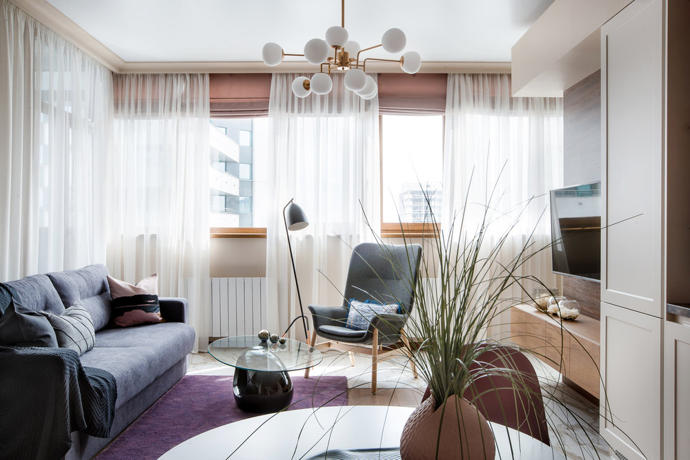 Фотография: Гостиная в стиле Современный, Квартира, Перепланировка, Екатеринбург, Александра Никулина, 1 комната, 60-90 метров – фото на INMYROOM Фотография: Гостиная в стиле Современный, Квартира, Перепланировка, Екатеринбург, Александра Никулина, 1 комната, 60-90 метров – фото на INMYROOM