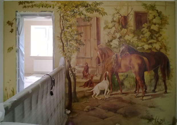 Фото из портфолио Роспись, Ангилйский стиль – фотографии дизайна интерьеров на INMYROOM