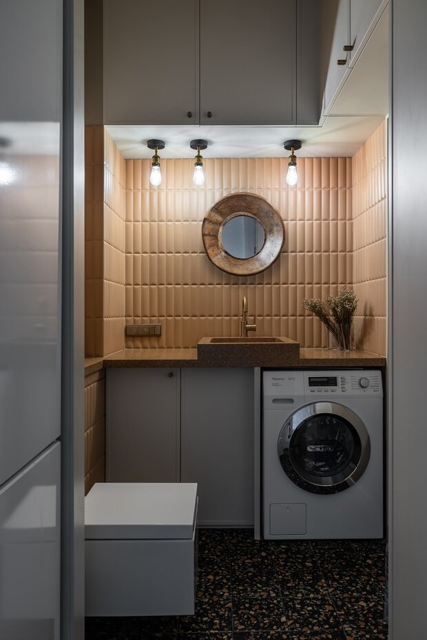 Фотография: Ванная в стиле Скандинавский, Современный, Эклектика, Эко, Квартира, Проект недели, Химки, 3 комнаты, Более 90 метров, Александра Журавлева – фото на INMYROOM