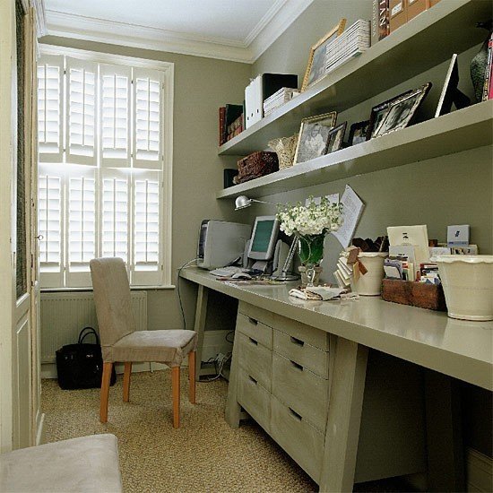 Фотография: Кабинет в стиле Скандинавский, Интерьер комнат, Системы хранения – фото на INMYROOM