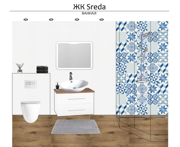 Фото из портфолио ЖК Sreda (2018) – фотографии дизайна интерьеров на INMYROOM
