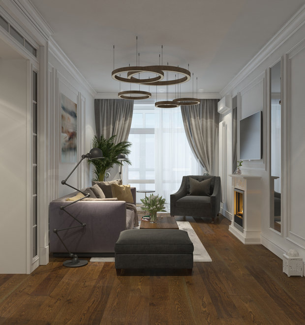 Фото из портфолио Современная классика в городской квартире – фотографии дизайна интерьеров на INMYROOM