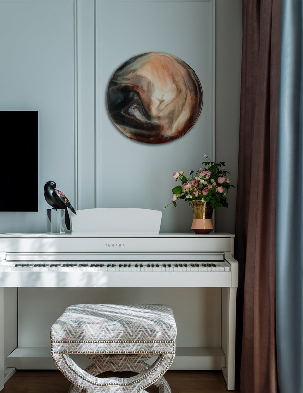 Фотография: Спальня в стиле Классический, Современный, Квартира, Проект дня, Москва, 3 комнаты, 60-90 метров, Наталья Широкорад – фото на INMYROOM