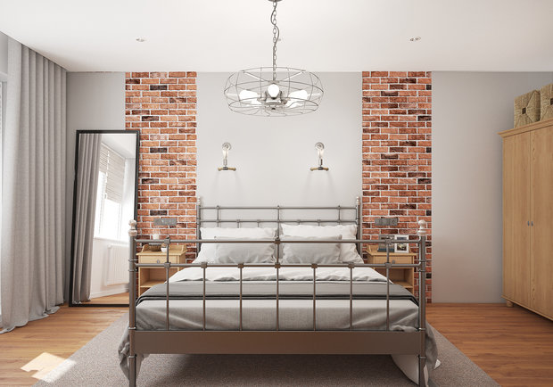 Фотография: Спальня в стиле Лофт – фото на INMYROOM