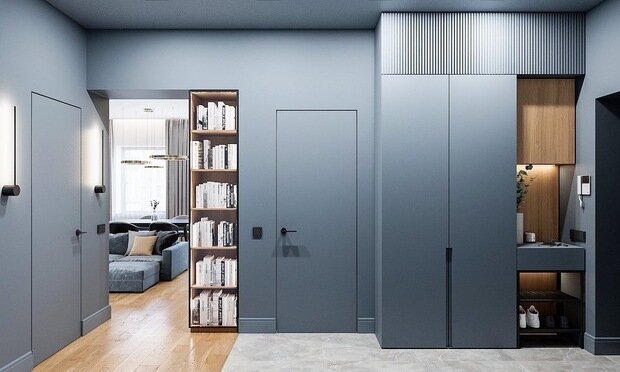 Фотография: Прихожая в стиле Современный, Квартира, Минимализм, Проект недели, Санкт-Петербург, 3 комнаты, 60-90 метров, ARCHIproject, Виктория Висторовская, Елизавета Раткевич – фото на INMYROOM