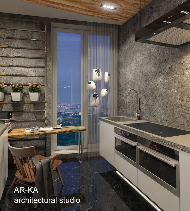 Фото из портфолио LUX Лофт на Мосфильмовской – фотографии дизайна интерьеров на InMyRoom.ru