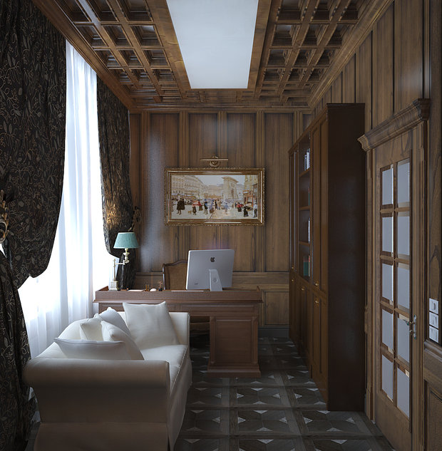 Фото из портфолио Кабинет – фотографии дизайна интерьеров на INMYROOM